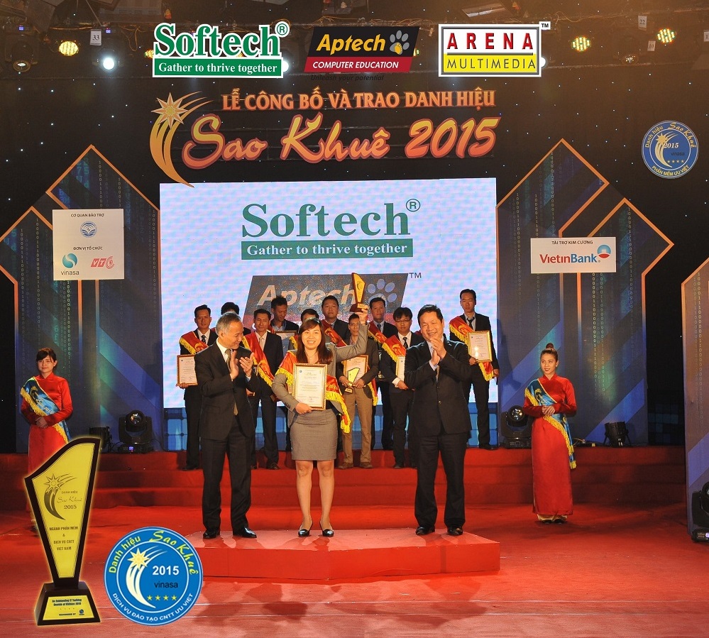 Aptech and Arena in Vietnam wins Sao Khue Award (2015)